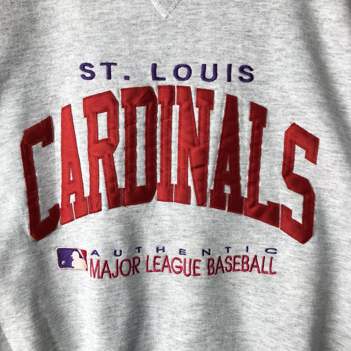 90'S Russell MLB St. Louis Cardinals Sweatshirt, Made in USA, Men's Size XL, Vintage cotton gray type Vintage Second Hand