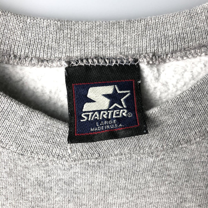 Vintage 1990'S Starter MLB New York Yankees Sweatshirt, Made in USA, Men's Size L cotton gray type Vintage Second Hand