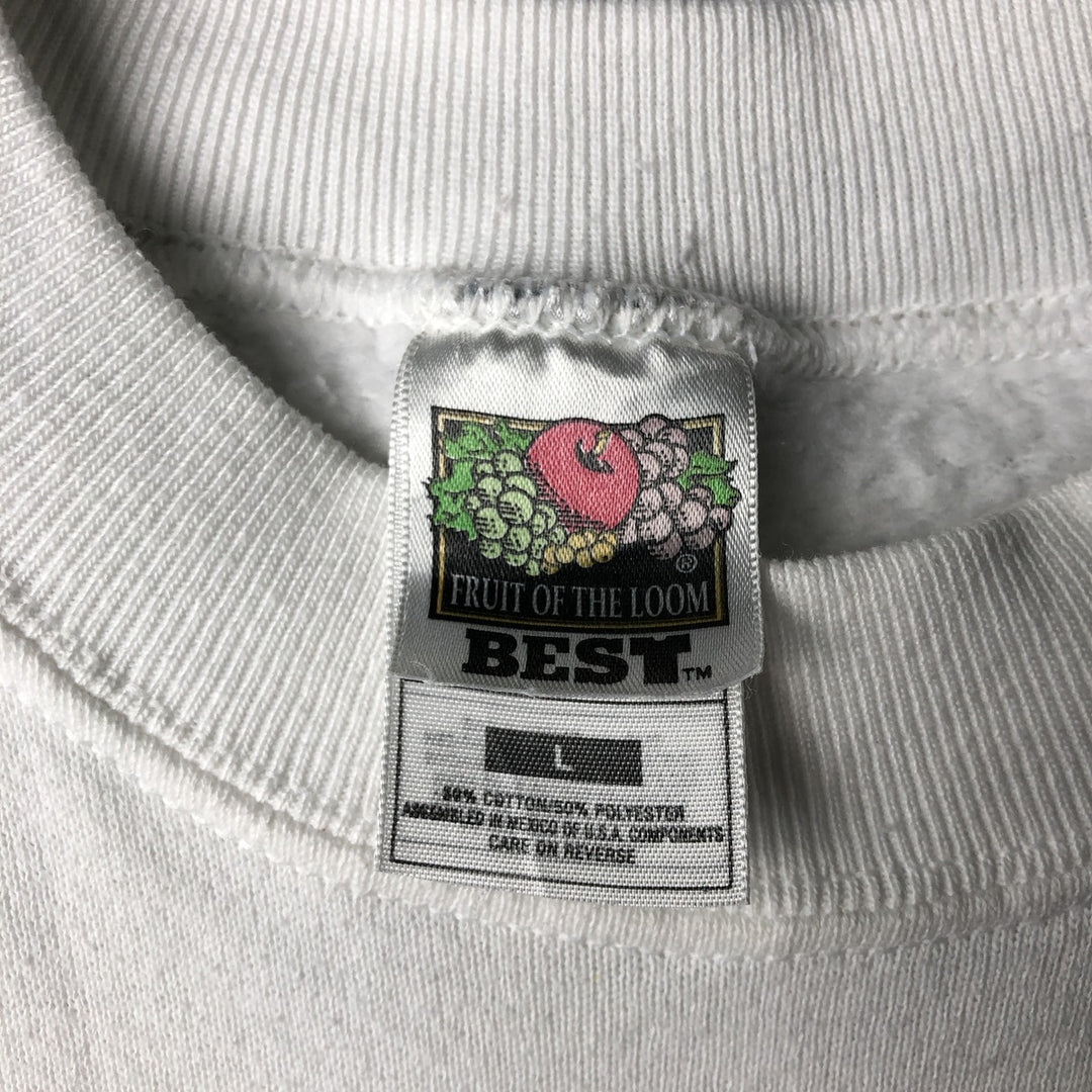 1997 Fruit of the Loom World Series MLB Cleveland Indians Print Sweatshirt from the 1990s cotton white type Vintage Second Hand