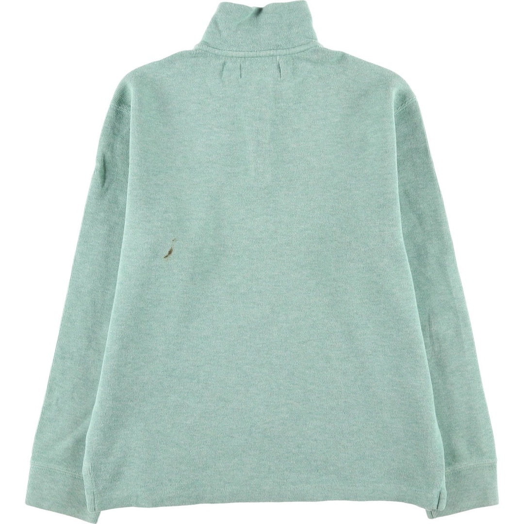 Ralph Lauren POLO by Ralph Lauren Cotton Knit Half Zip Sweater Men's S cotton Mint green Vintage Second Hand