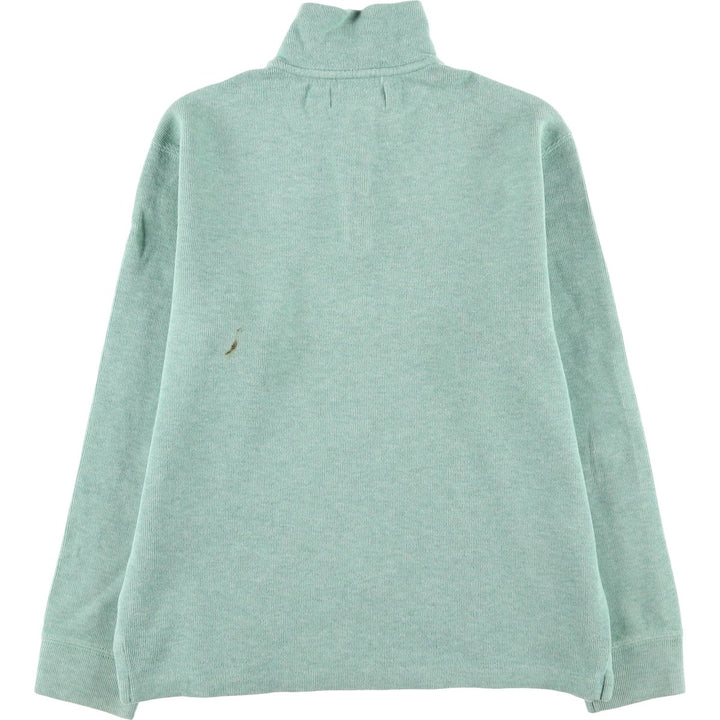 Ralph Lauren POLO by Ralph Lauren Cotton Knit Half Zip Sweater Men's S cotton Mint green Vintage Second Hand