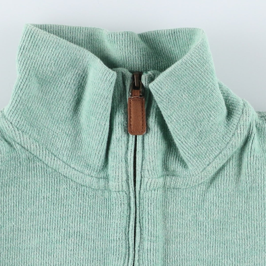 Ralph Lauren POLO by Ralph Lauren Cotton Knit Half Zip Sweater Men's S cotton Mint green Vintage Second Hand