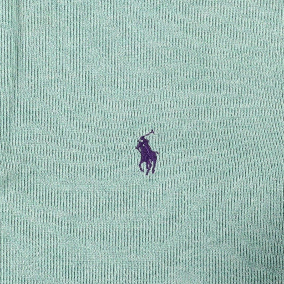 Ralph Lauren POLO by Ralph Lauren Cotton Knit Half Zip Sweater Men's S cotton Mint green Vintage Second Hand