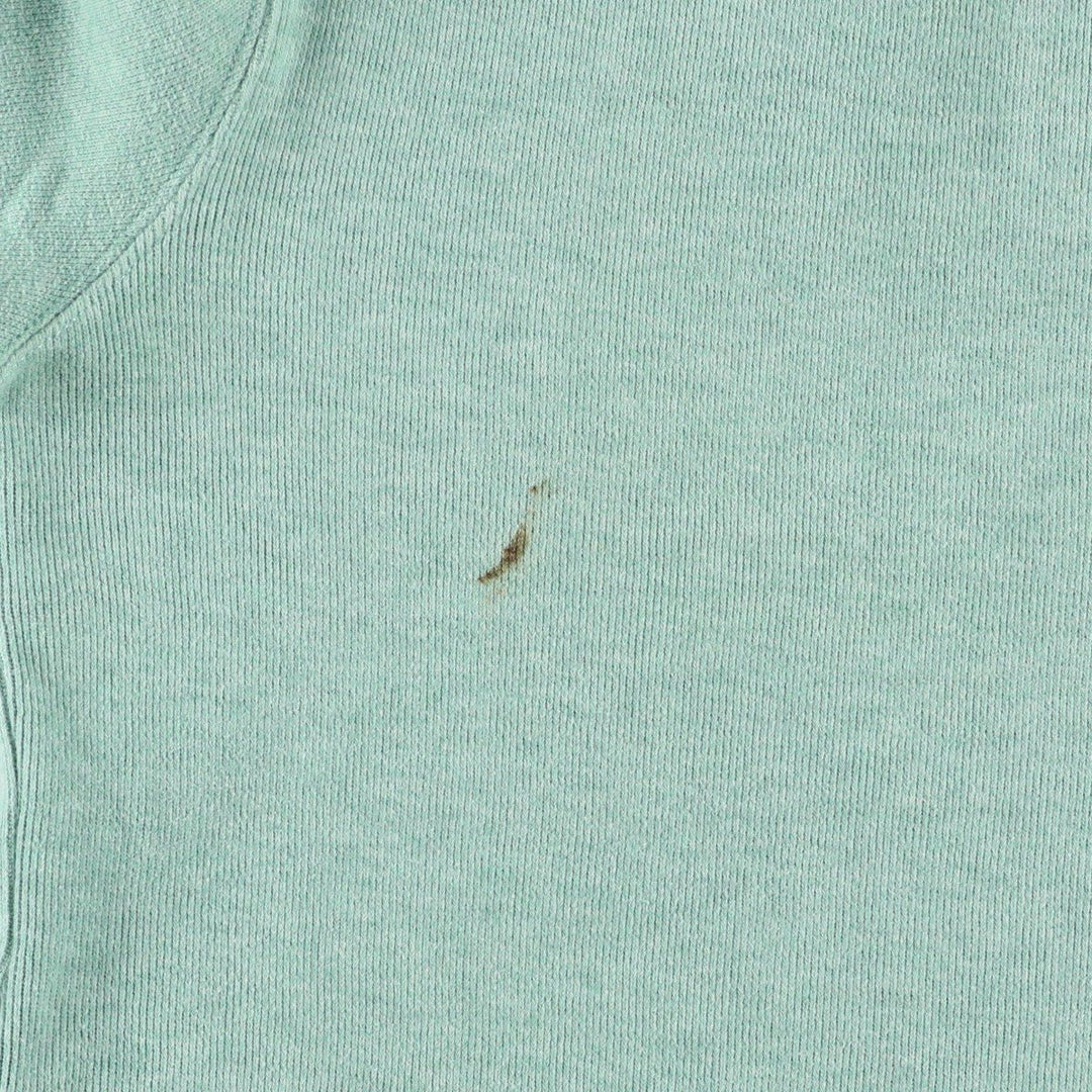 Ralph Lauren POLO by Ralph Lauren Cotton Knit Half Zip Sweater Men's S cotton Mint green Vintage Second Hand