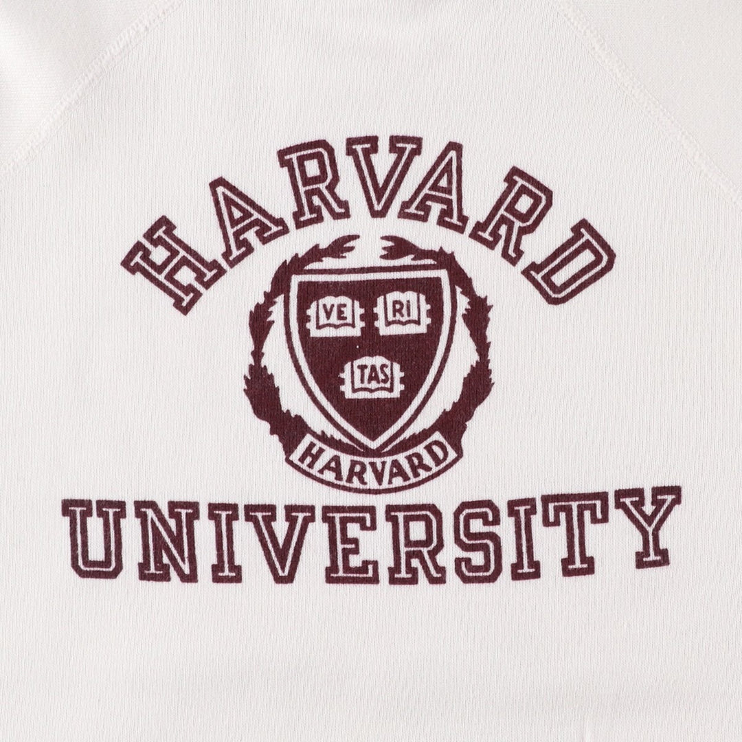 Vintage 1980'S Champion Tricot Tag Harvard University Triple Print College Sweatshirt, Women's Size Small acrylic white type Vintage Second Hand