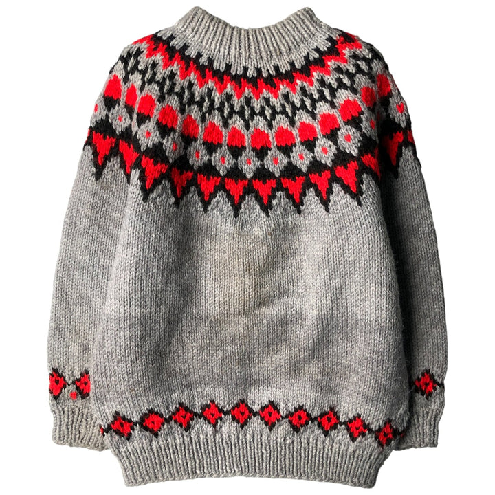 Nordic sweater, women's size L unclear gray type Vintage Second Hand