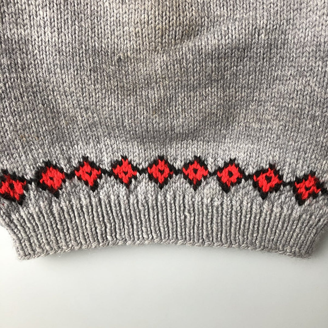 Nordic sweater, women's size L unclear gray type Vintage Second Hand