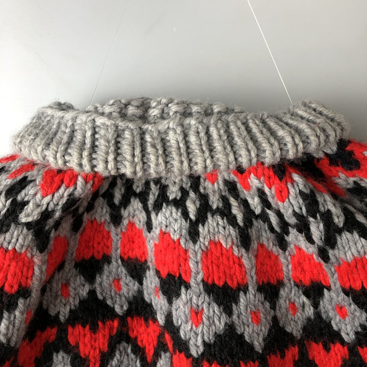 Nordic sweater, women's size L unclear gray type Vintage Second Hand