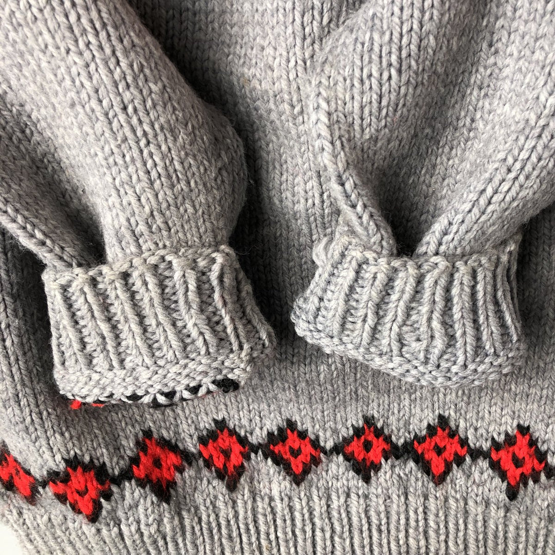 Nordic sweater, women's size L unclear gray type Vintage Second Hand