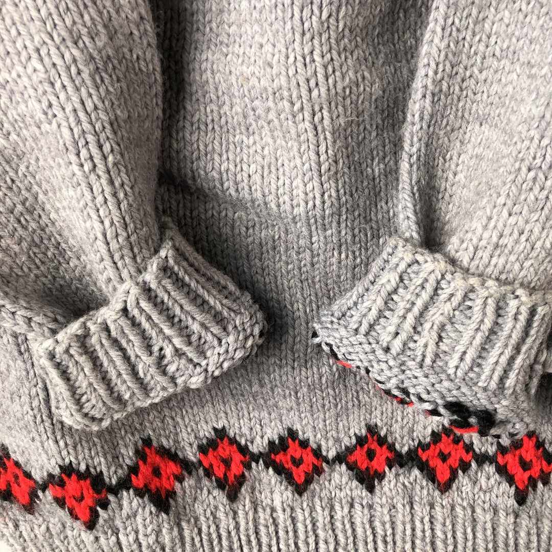 Nordic sweater, women's size L unclear gray type Vintage Second Hand