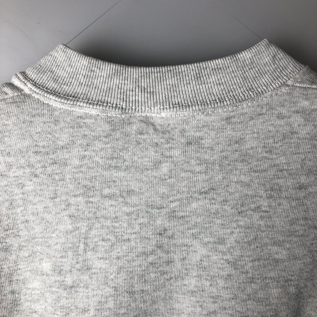 90'S Fruit of the Loom printed sweatshirt, made in the USA, men's size L, vintage cotton gray type Vintage Second Hand