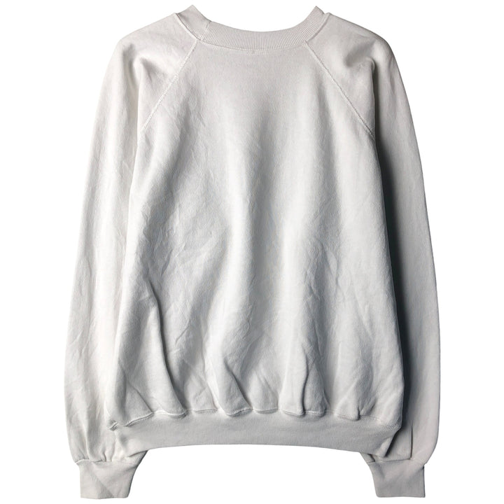 Vintage 80'S Hanes Blue Tag Printed Sweatshirt, Made in USA, Men's XL cotton white type Vintage Second Hand