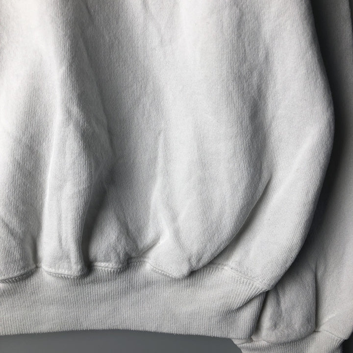 Vintage 80'S Hanes Blue Tag Printed Sweatshirt, Made in USA, Men's XL cotton white type Vintage Second Hand