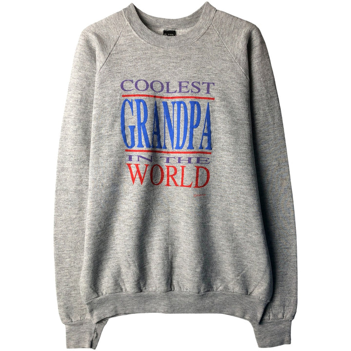 Vintage 90'S SCREEN STARS printed sweatshirt, made in the USA, men's size XL cotton gray type Vintage Second Hand