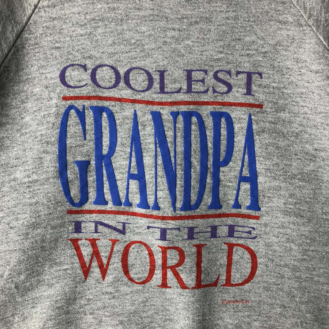 Vintage 90'S SCREEN STARS printed sweatshirt, made in the USA, men's size XL cotton gray type Vintage Second Hand