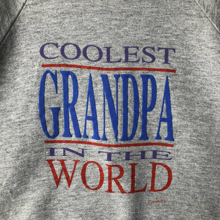 Vintage 90'S SCREEN STARS printed sweatshirt, made in the USA, men's size XL cotton gray type Vintage Second Hand