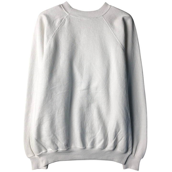 Vintage 80'S Hanes Blue Tag Printed Sweatshirt, Made in USA, Men's XL cotton white type Vintage Second Hand