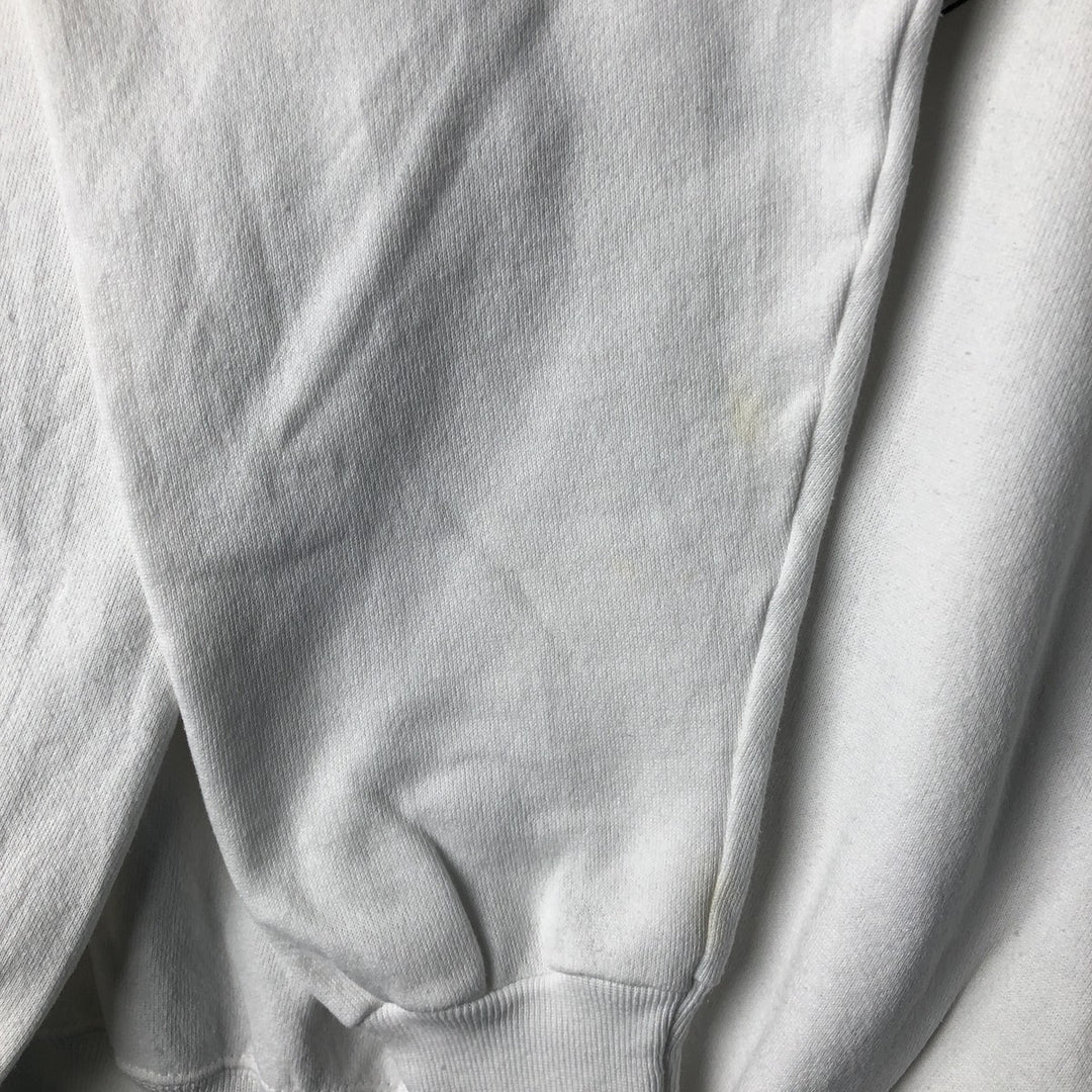 Vintage 80'S Hanes Blue Tag Printed Sweatshirt, Made in USA, Men's XL cotton white type Vintage Second Hand