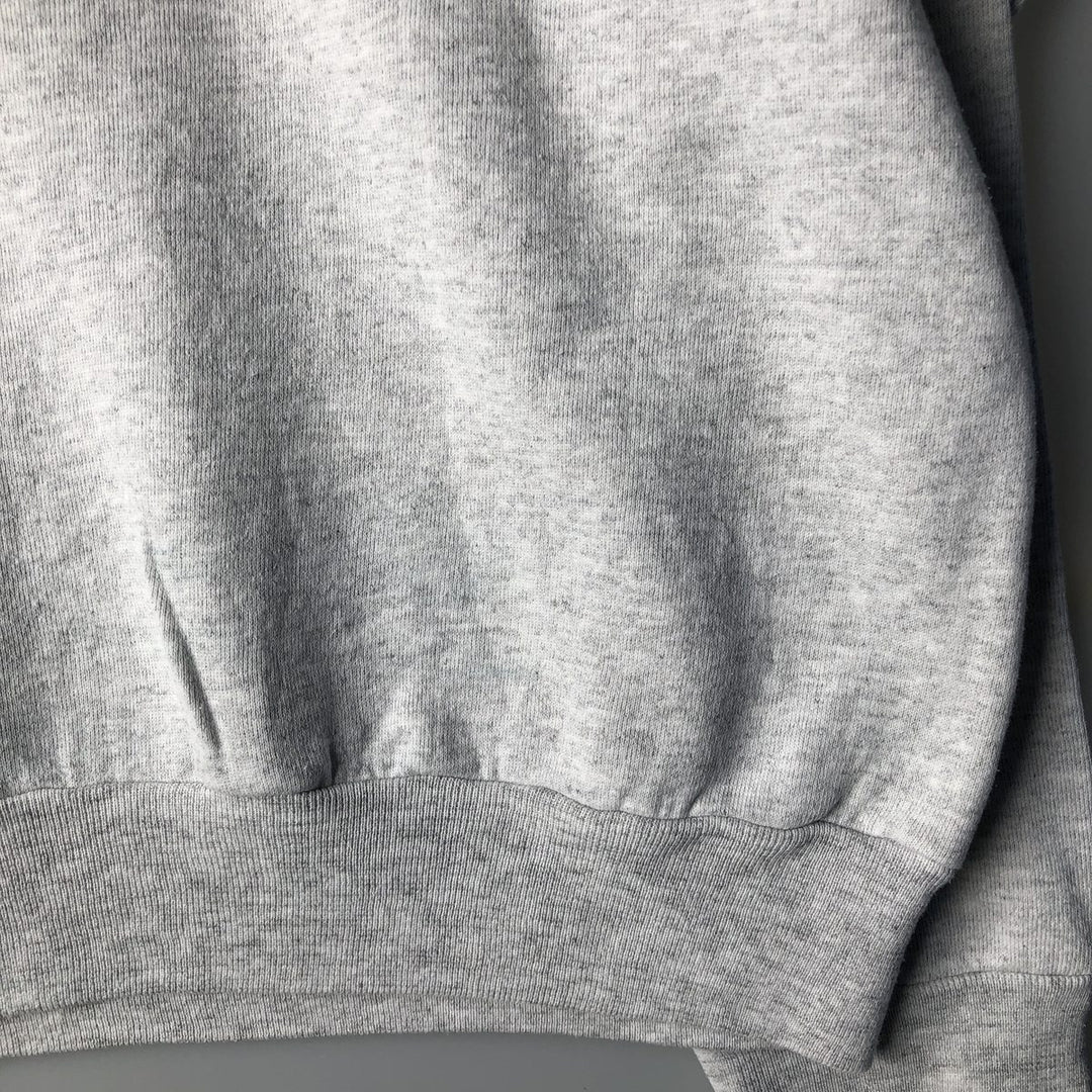 90'S Oneita WTTW Chicago Print Sweatshirt, Made in USA, Vintage, Men's XL polyester gray type Vintage Second Hand