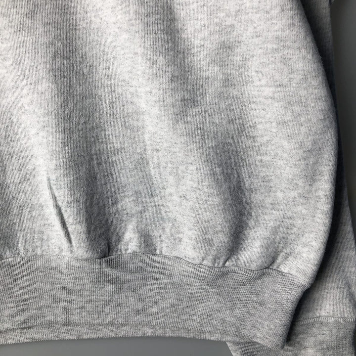 90'S Oneita WTTW Chicago Print Sweatshirt, Made in USA, Vintage, Men's XL polyester gray type Vintage Second Hand