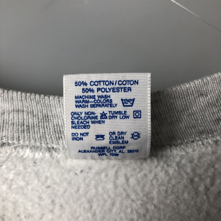 Vintage 80s-90'S Jerzees Super Sweats printed sweatshirt, made in the USA, men's size XL cotton gray type Vintage Second Hand