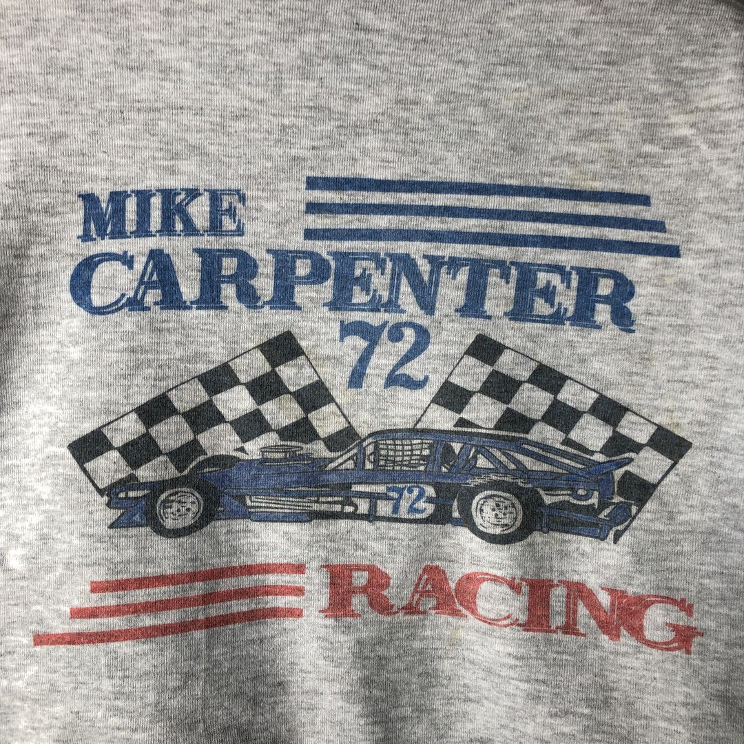 Vintage 80s-90'S Jerzees Super Sweats printed sweatshirt, made in the USA, men's size XL cotton gray type Vintage Second Hand