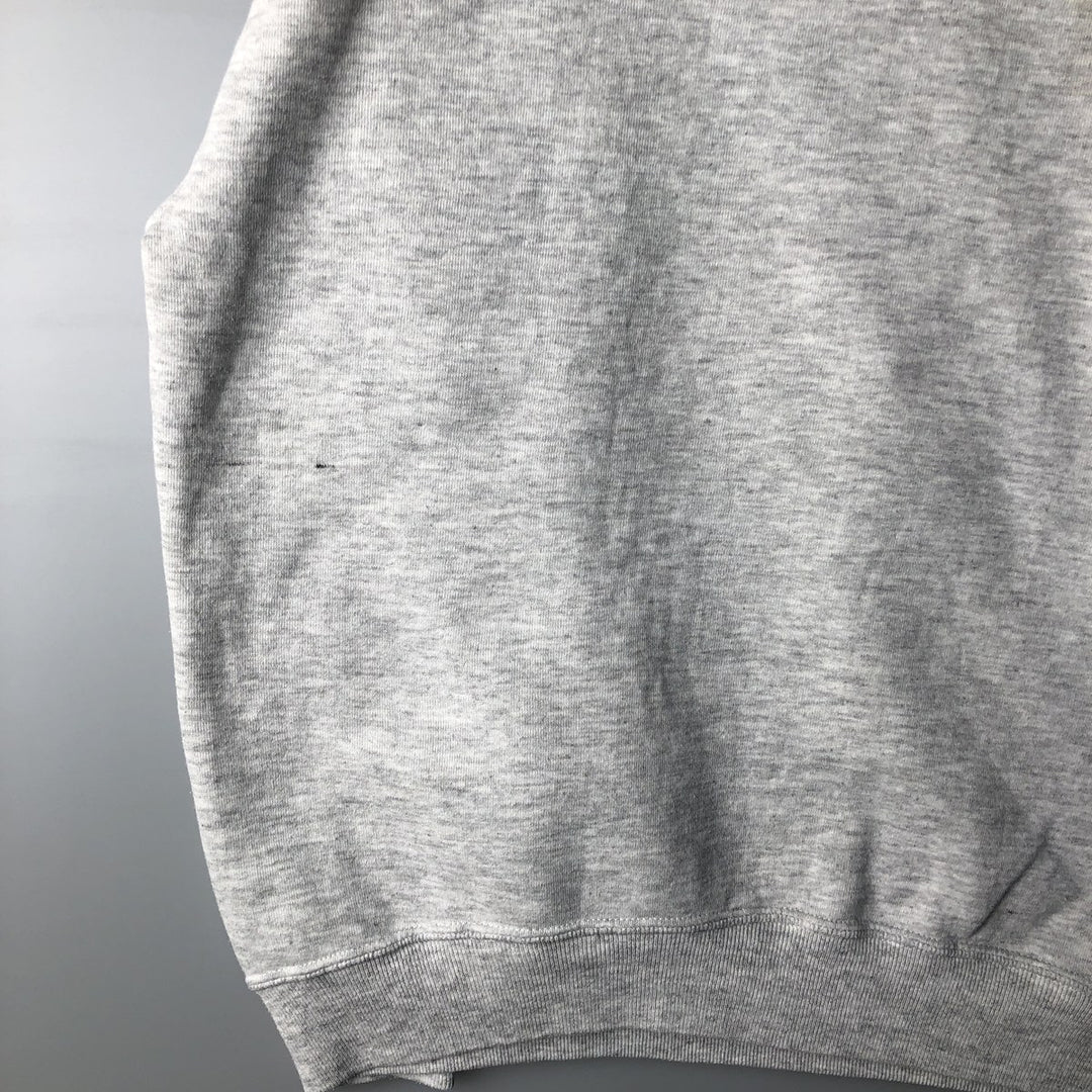 Vintage 80s-90'S Jerzees Super Sweats printed sweatshirt, made in the USA, men's size XL cotton gray type Vintage Second Hand