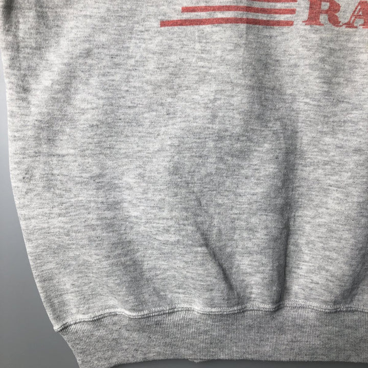 Vintage 80s-90'S Jerzees Super Sweats printed sweatshirt, made in the USA, men's size XL cotton gray type Vintage Second Hand