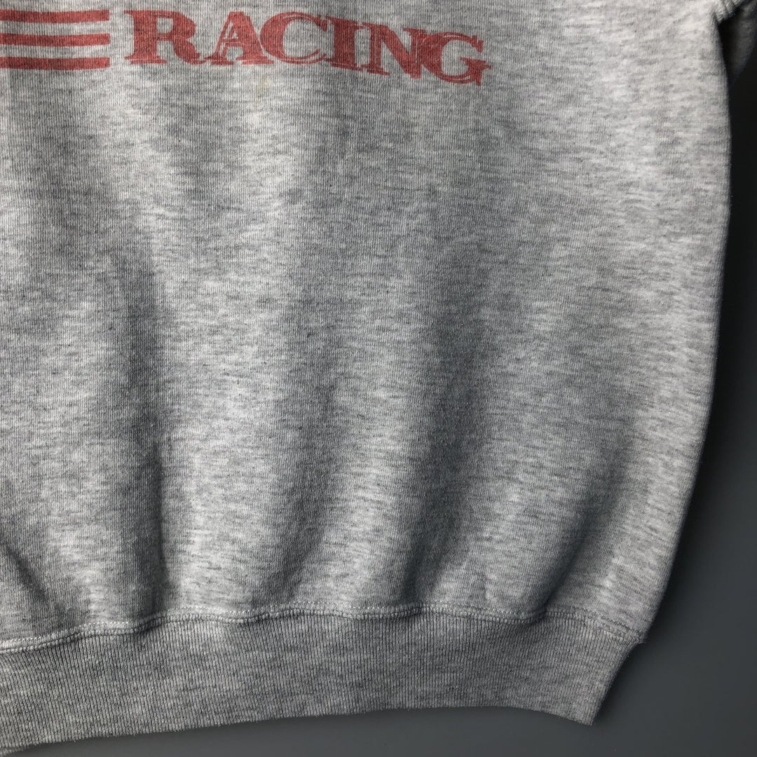 Vintage 80s-90'S Jerzees Super Sweats printed sweatshirt, made in the USA, men's size XL cotton gray type Vintage Second Hand