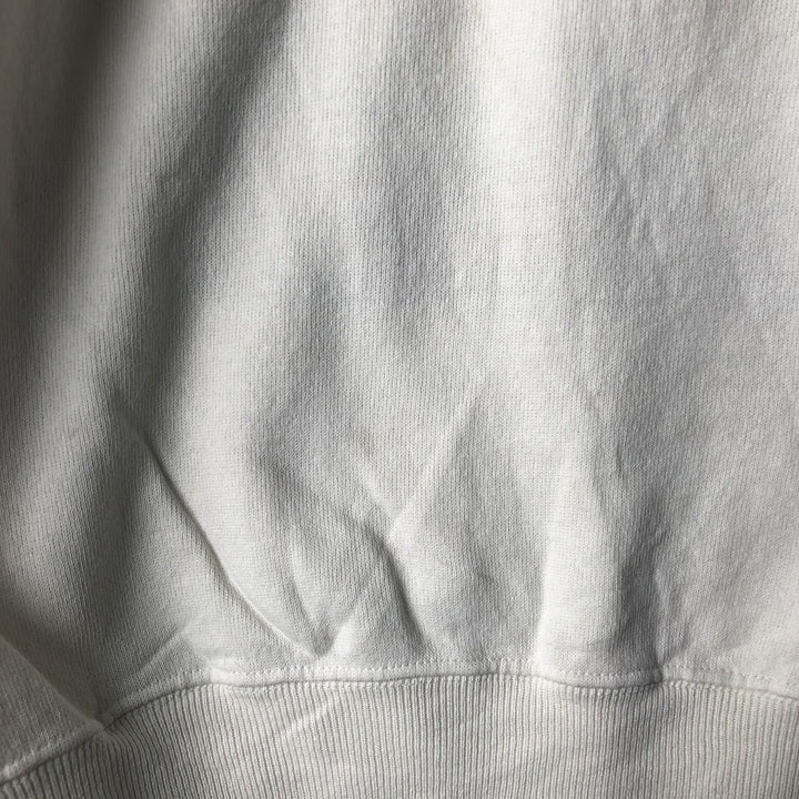 Vintage 80'S Hanes printed sweatshirt, made in USA, size L for men cotton white type Vintage Second Hand