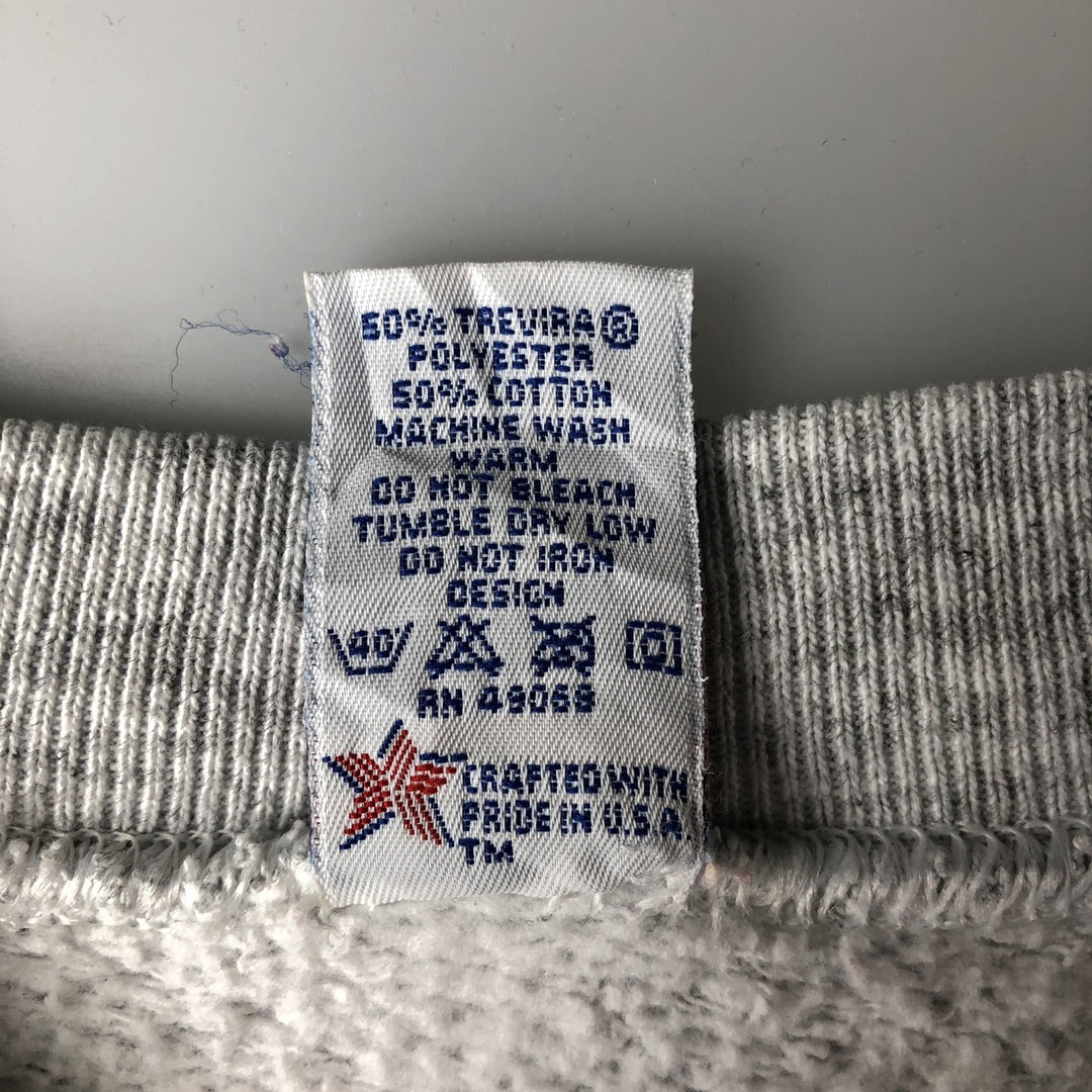 Vintage 90'S SOFFE HEAVY SWEATS printed sweatshirt, made in the USA, men's size XL polyester gray type Vintage Second Hand