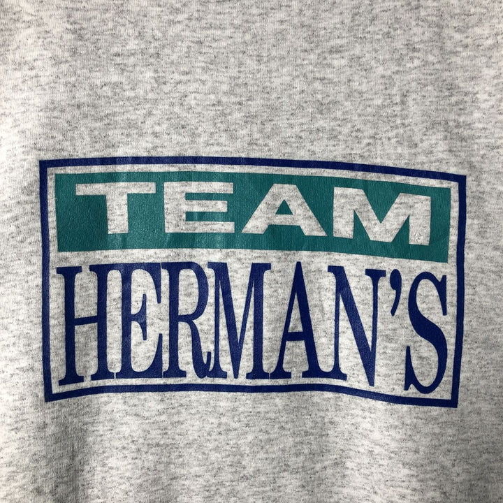 Vintage 90'S SOFFE HEAVY SWEATS printed sweatshirt, made in the USA, men's size XL polyester gray type Vintage Second Hand