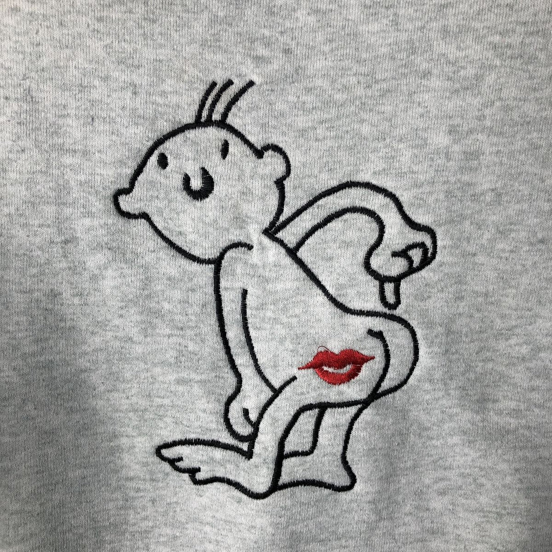 Vintage 90'S Fruit of the Loom sweatshirt, made in the USA, size M, men's cotton gray type Vintage Second Hand