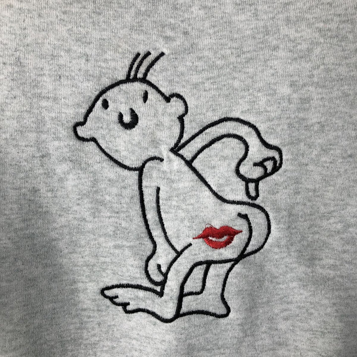 Vintage 90'S Fruit of the Loom sweatshirt, made in the USA, size M, men's cotton gray type Vintage Second Hand