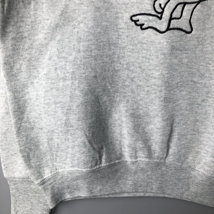 Vintage 90'S Fruit of the Loom sweatshirt, made in the USA, size M, men's cotton gray type Vintage Second Hand