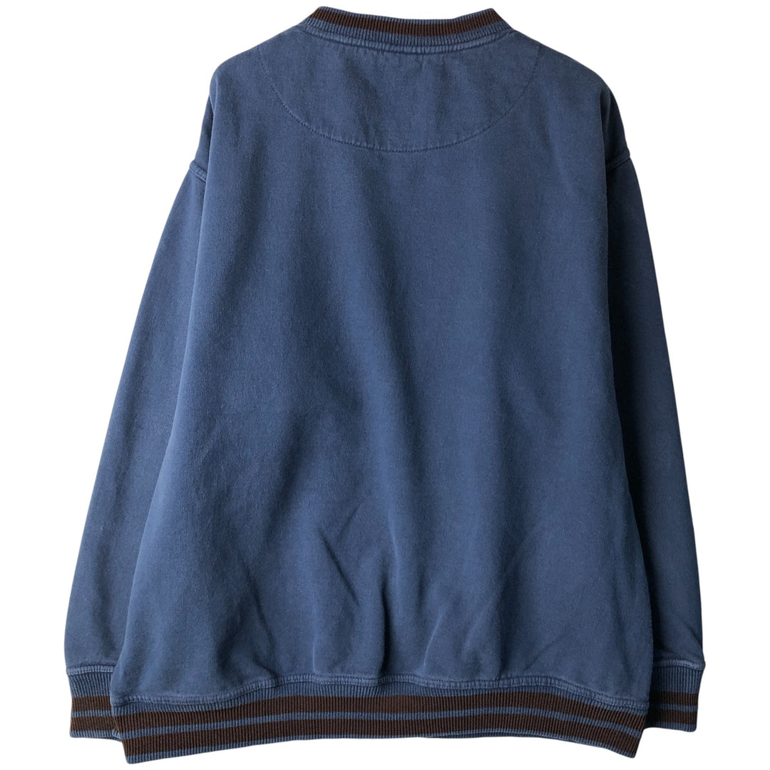 Levi's V-neck logo sweatshirt, men's size XL cotton navy blue type Vintage Second Hand