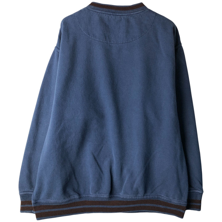 Levi's V-neck logo sweatshirt, men's size XL cotton navy blue type Vintage Second Hand