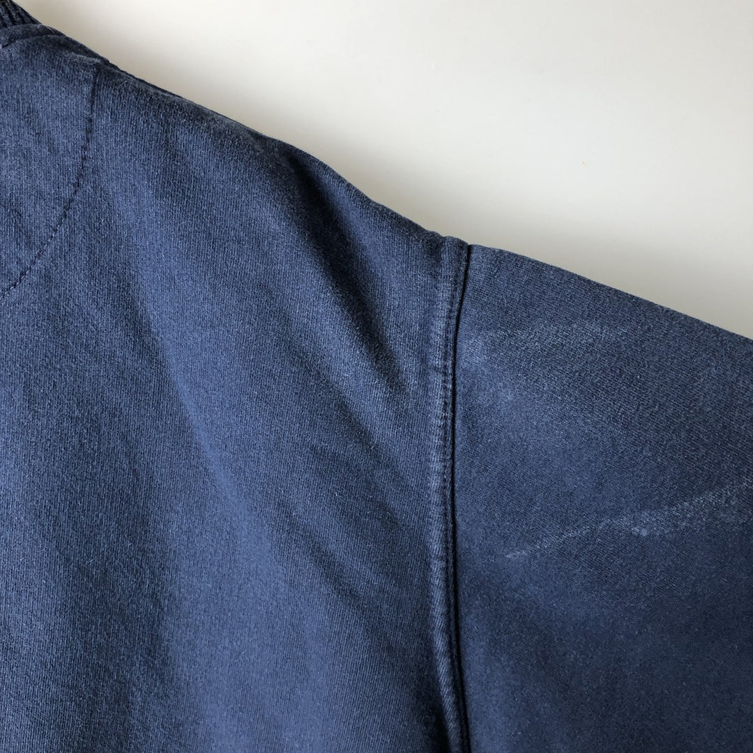 Levi's V-neck logo sweatshirt, men's size XL cotton navy blue type Vintage Second Hand