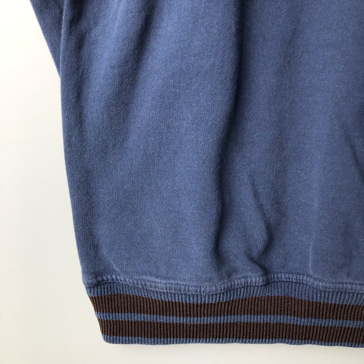 Levi's V-neck logo sweatshirt, men's size XL cotton navy blue type Vintage Second Hand