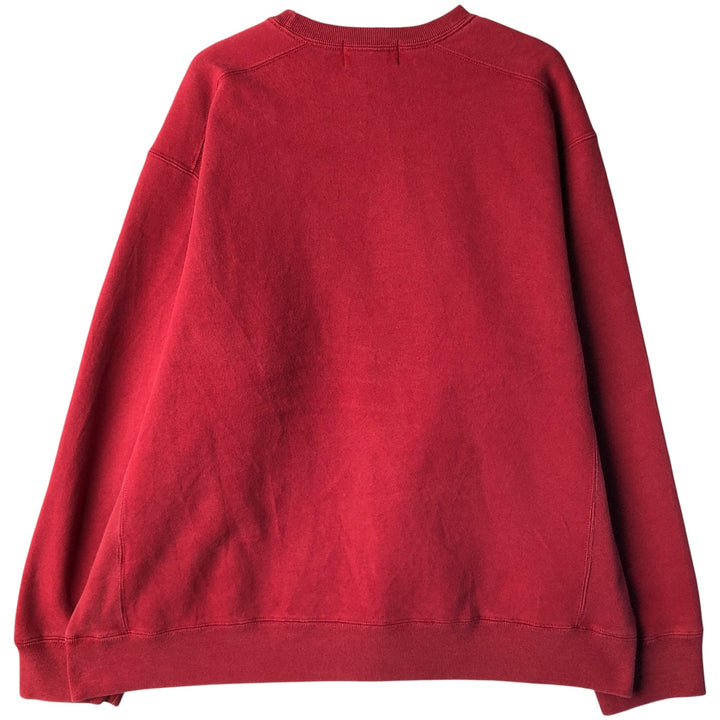 2000'S Eddie Bauer logo sweatshirt, men's size XL cotton red type reddish brown Vintage Second Hand