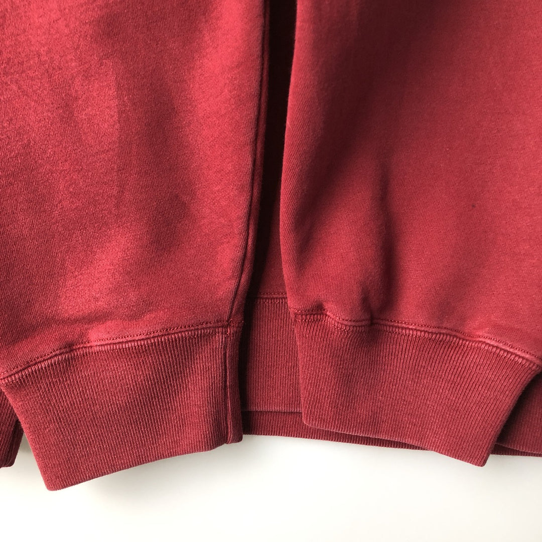 2000'S Eddie Bauer logo sweatshirt, men's size XL cotton red type reddish brown Vintage Second Hand