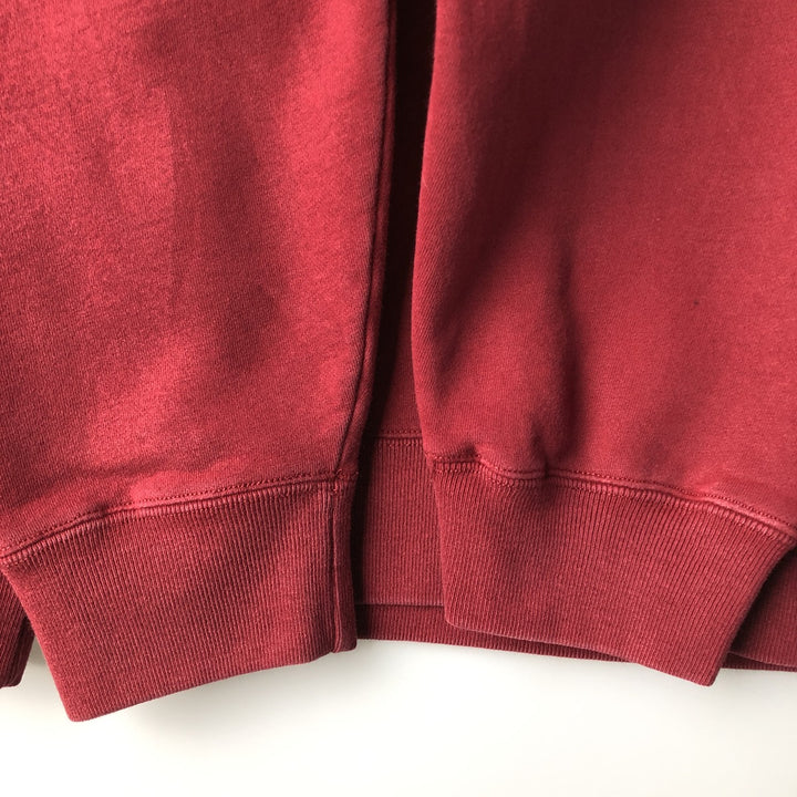 2000'S Eddie Bauer logo sweatshirt, men's size XL cotton red type reddish brown Vintage Second Hand