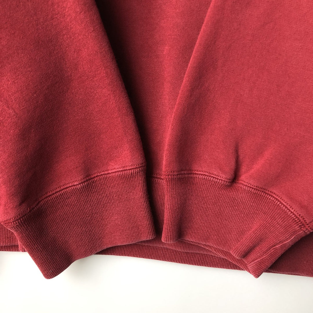 2000'S Eddie Bauer logo sweatshirt, men's size XL cotton red type reddish brown Vintage Second Hand