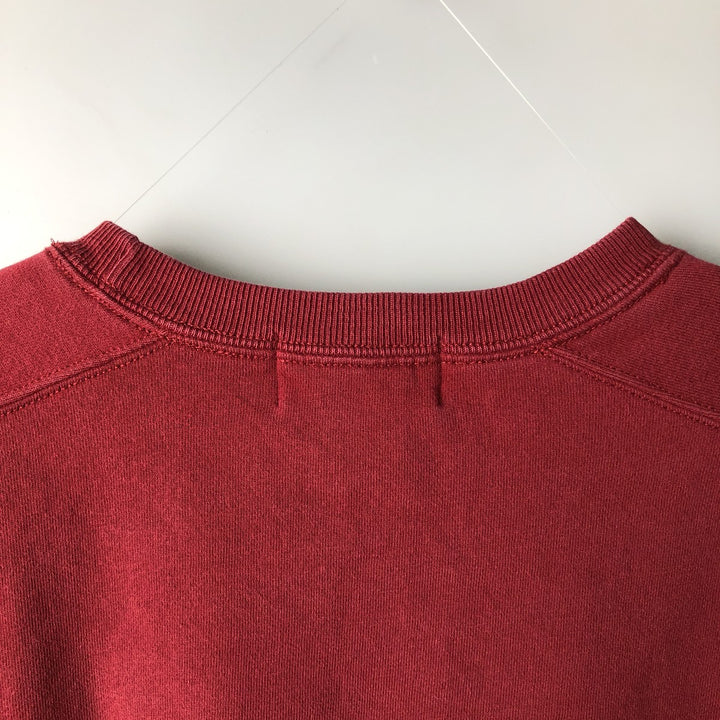 2000'S Eddie Bauer logo sweatshirt, men's size XL cotton red type reddish brown Vintage Second Hand