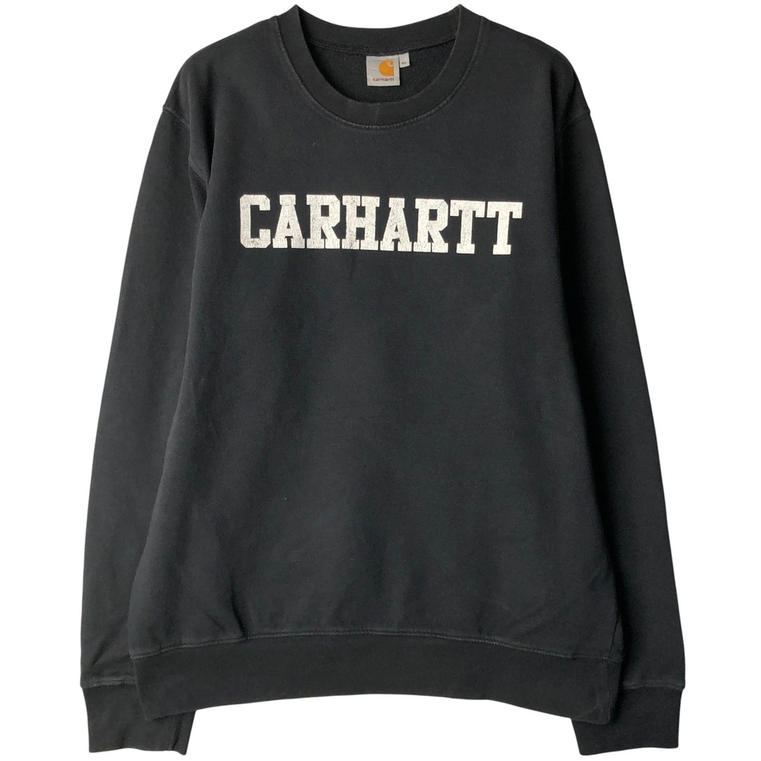 Carhartt logo sweatshirt, men's size XL cotton black type Vintage Second Hand
