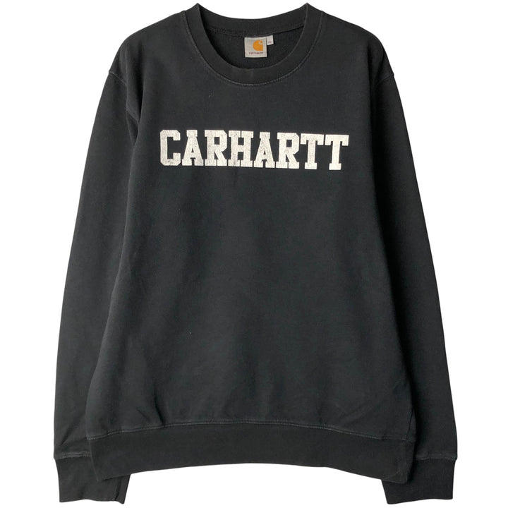 Carhartt logo sweatshirt, men's size XL cotton black type Vintage Second Hand