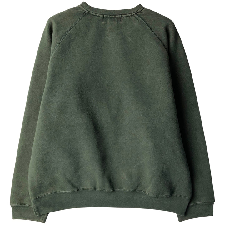 2000'S Eddie Bauer logo sweatshirt, men's size M cotton Green type dark green Vintage Second Hand