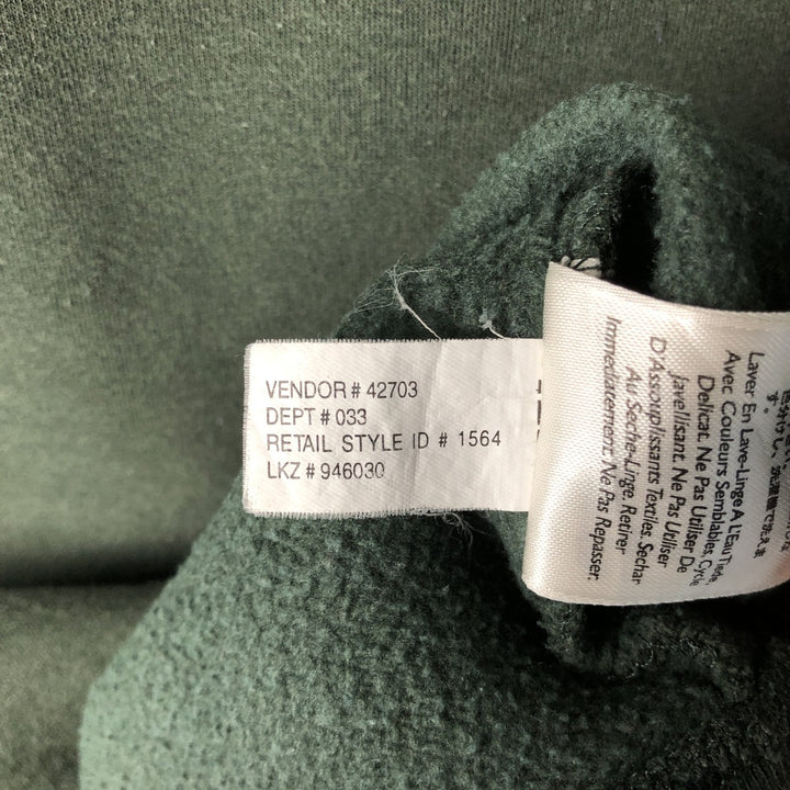 2000'S Eddie Bauer logo sweatshirt, men's size M cotton Green type dark green Vintage Second Hand