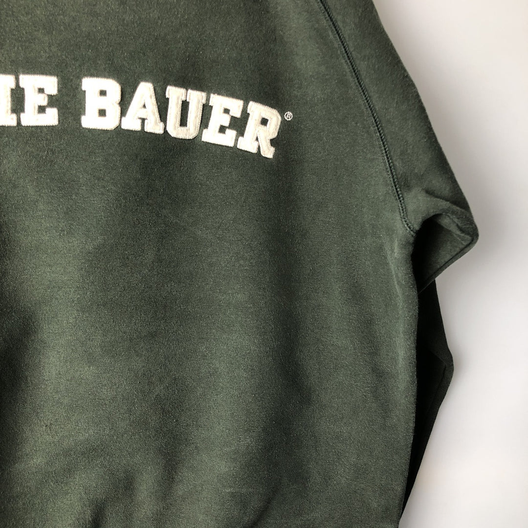 2000'S Eddie Bauer logo sweatshirt, men's size M cotton Green type dark green Vintage Second Hand