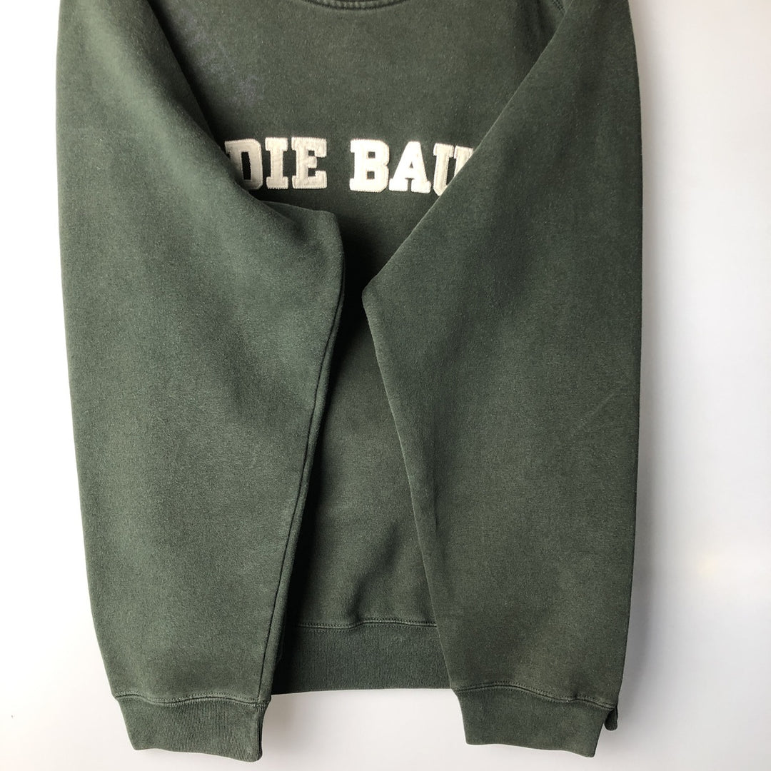 2000'S Eddie Bauer logo sweatshirt, men's size M cotton Green type dark green Vintage Second Hand